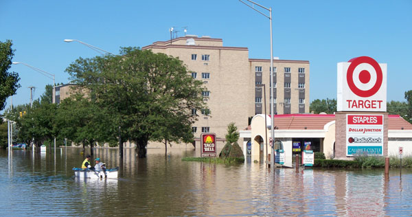 flooding on street