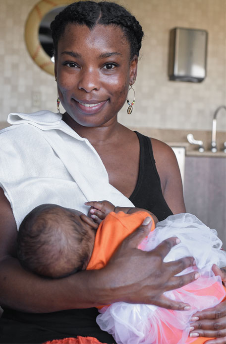 Woman with baby
