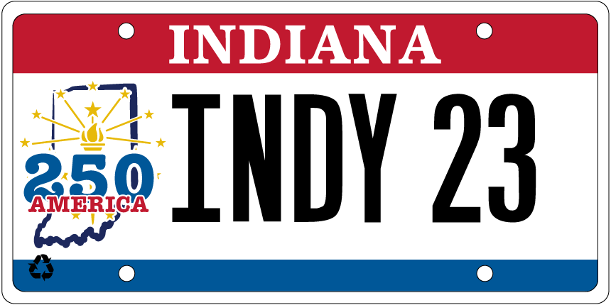 Semiquincentennial license plate