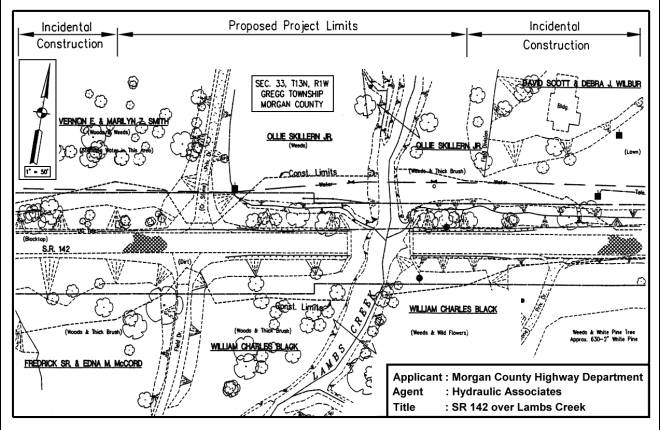 Sample plan of disturbed area Example drawing of disturbed area