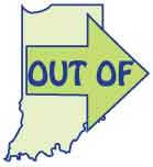 An arrow with "out of" on it pointing out of Indiana