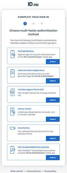 Create an Account Screenshot