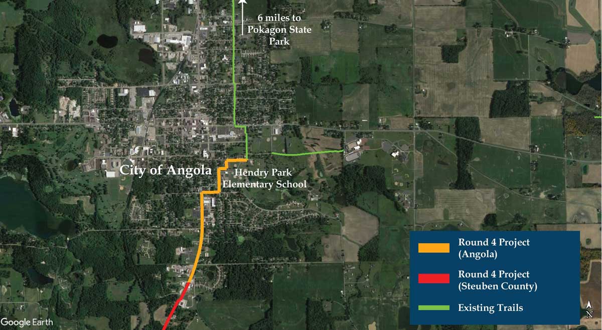 Map of Angola area
