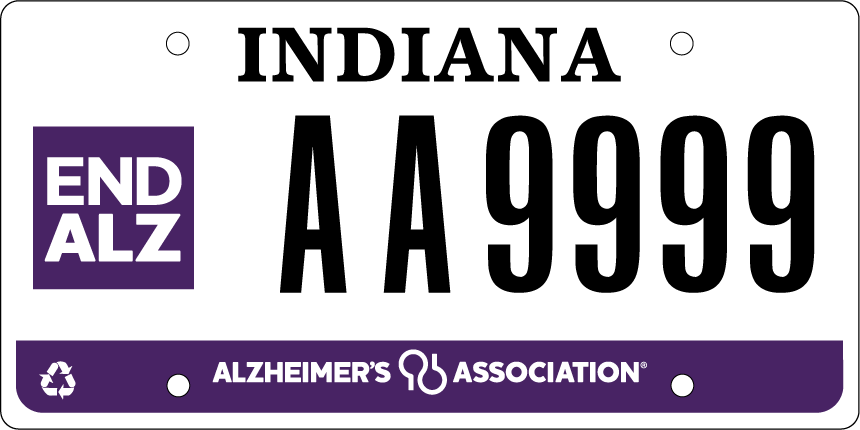 Alzheimers Awareness license plate