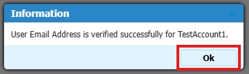 Screenshot of Hazconnect Success pop-up