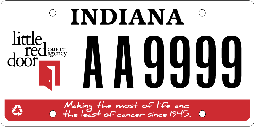 Little Red Door license plate