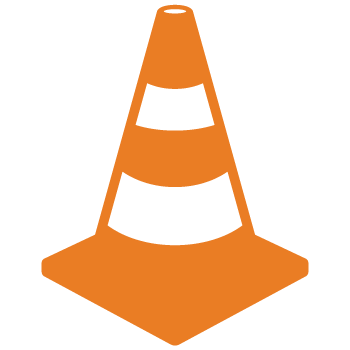 orange traffic cone icon