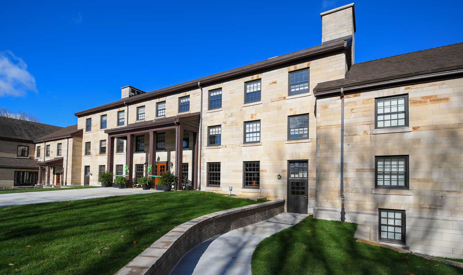 Front of building