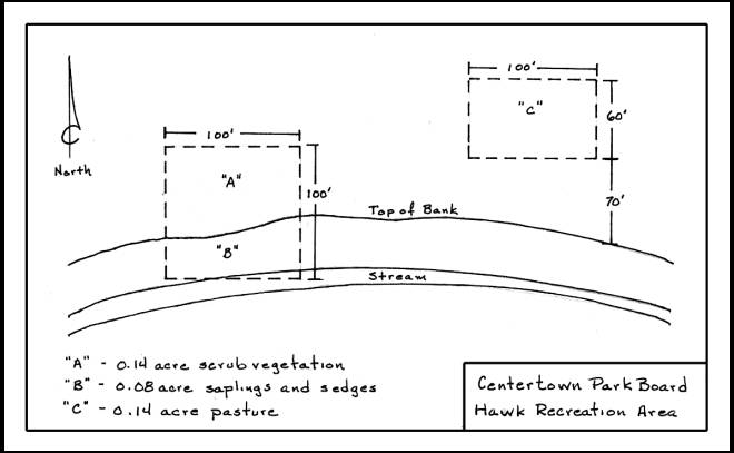 Sample plan of disturbed area Example drawing of disturbed area