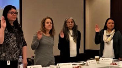 Februrary was the month of Swearing In Commissioners 