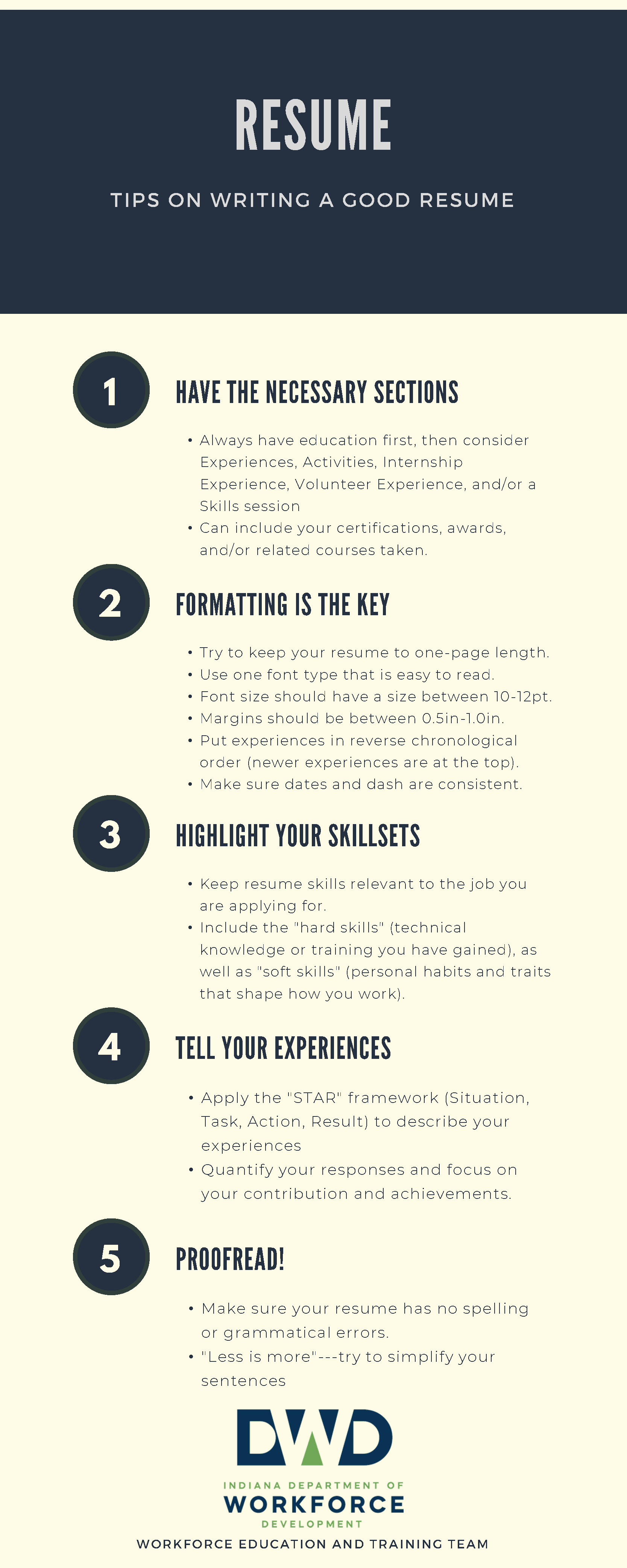 Download the Resume Guide - Click the link associated with this image to download the resource.