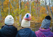 The wonder of Indiana Dunes State Park&rsquo;s marsh captures the attention of third graders from North Judson-San Pierre Elementary School in Starke County during their 2019 field trip funded by a Foundation Give Adventure grant.