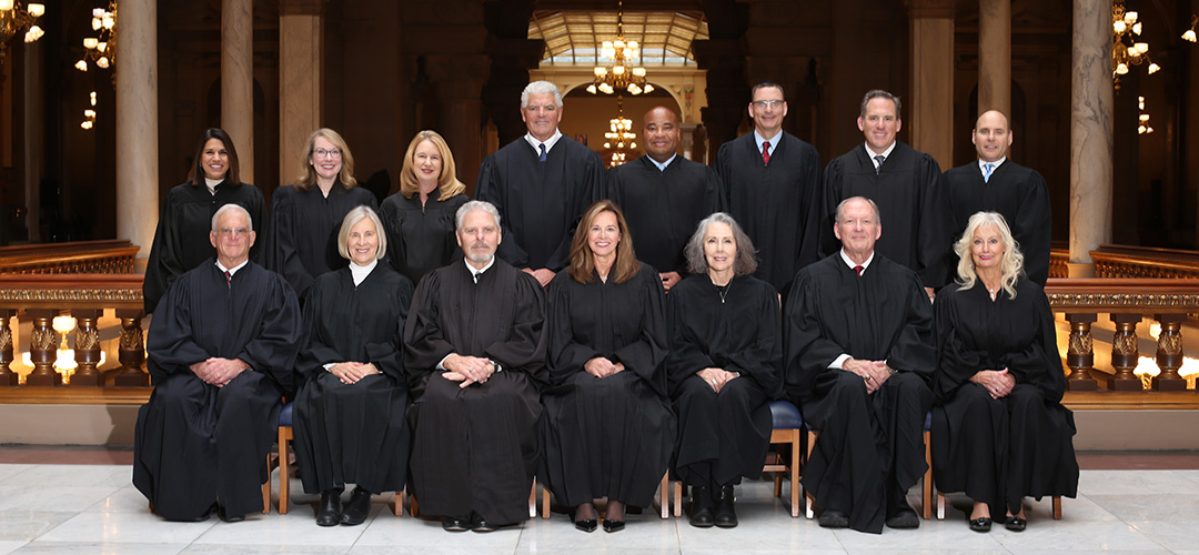 Group photo of all 15 Court of Appeals judges.