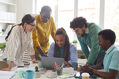 Group of people working
