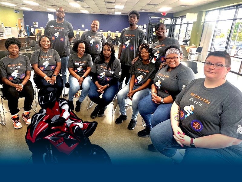 BMV associates, wearing their RSI shirts