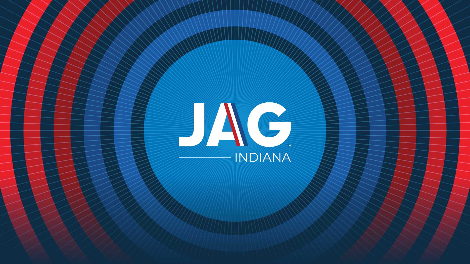 JAG Logo with concentric circles radiating out from the center.