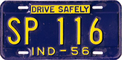 1956 License Plate