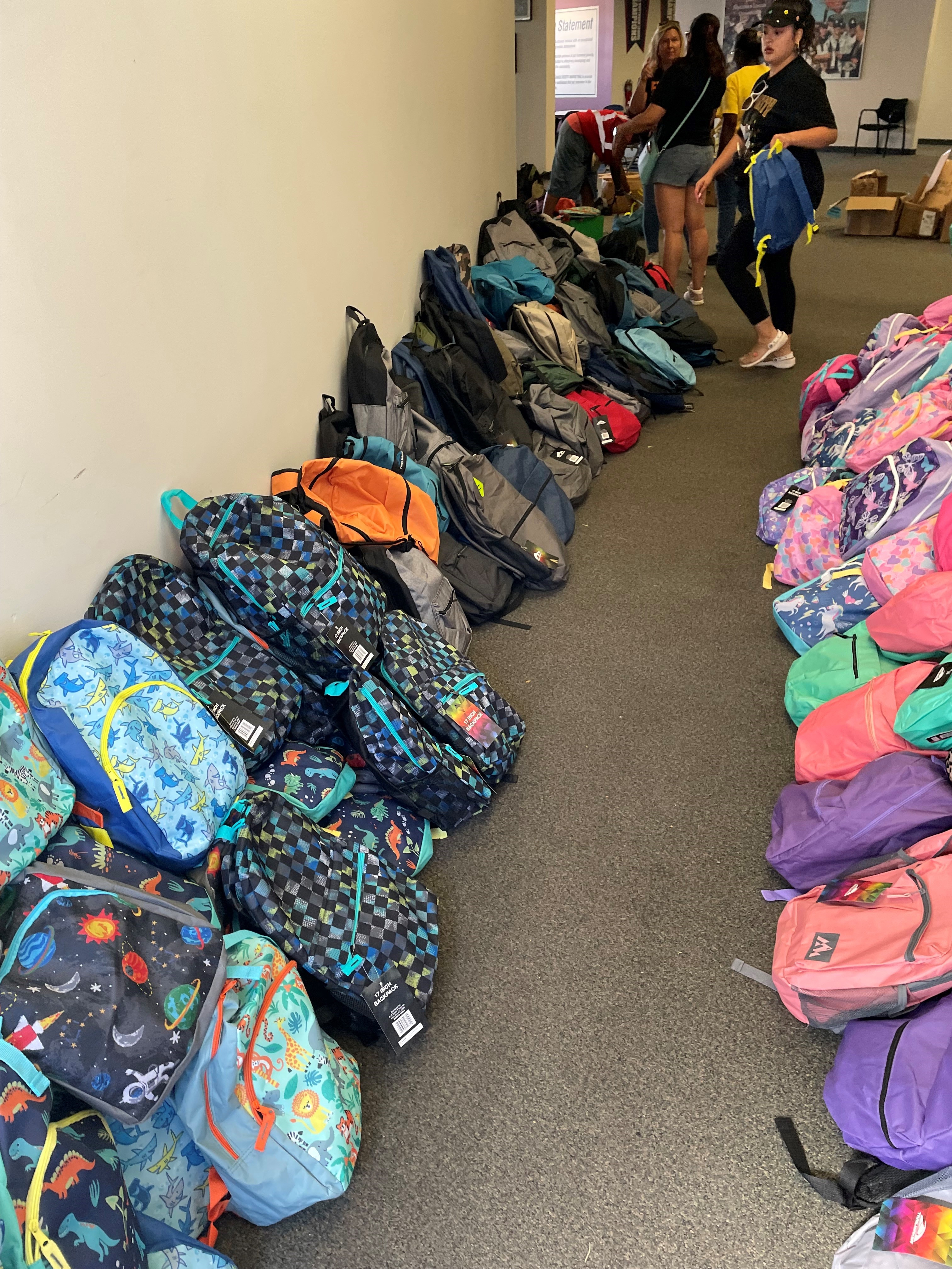 Backpacks and supplies