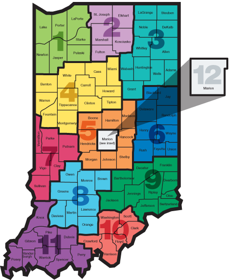 Map of DWD Regions