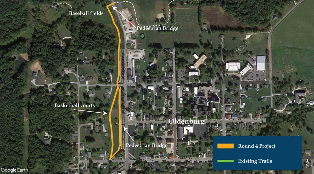 Map of trail in Oldenburg