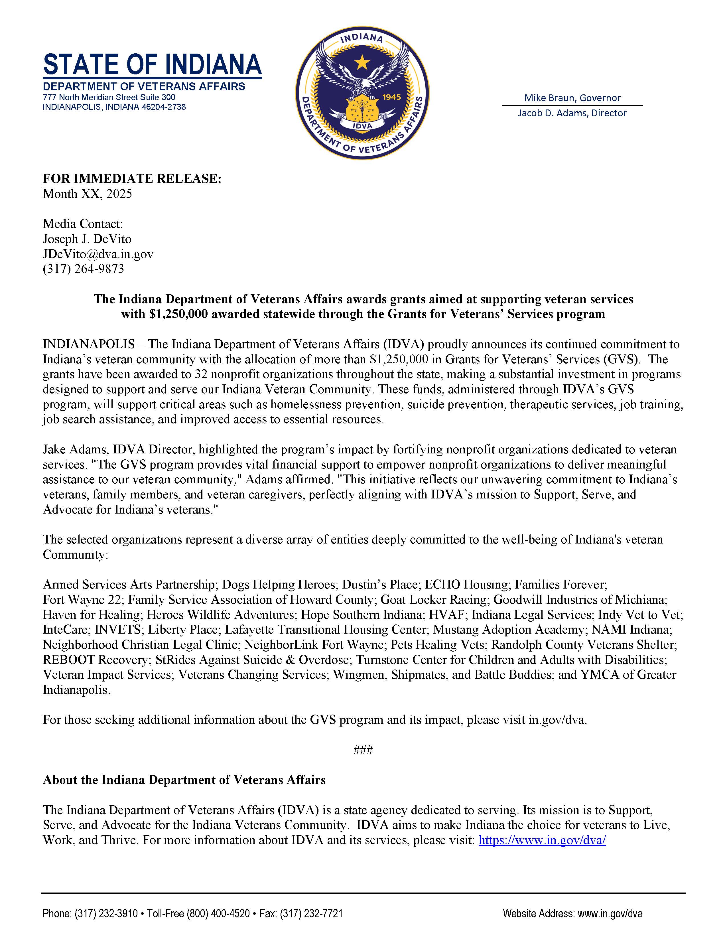 GVS Press Release