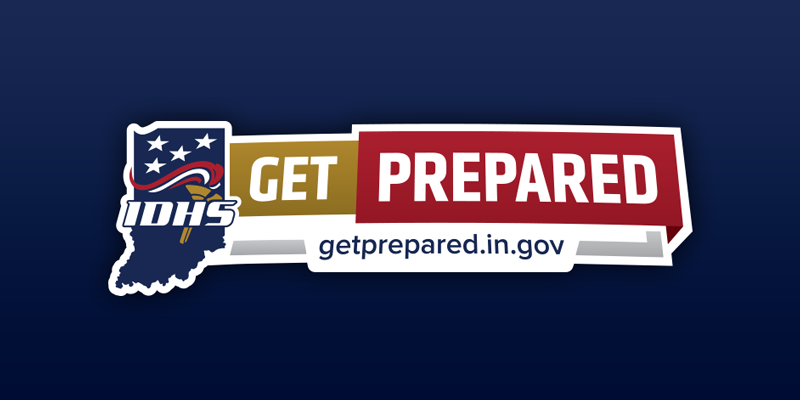 Get Prepared logo on blue background