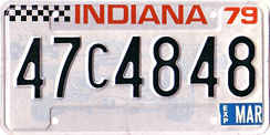 1978 License Plate