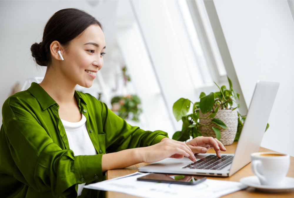 woman on laptop