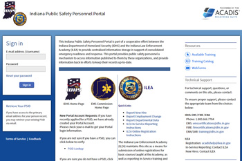 Excerpt from Acadis Portal site