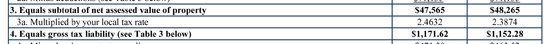 Tax Bill Example 1