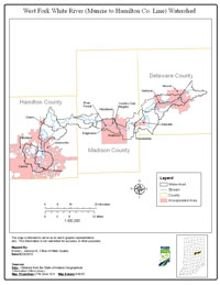 West Fork White River (Muncie to Hamilton-Marion County Line) Watershed