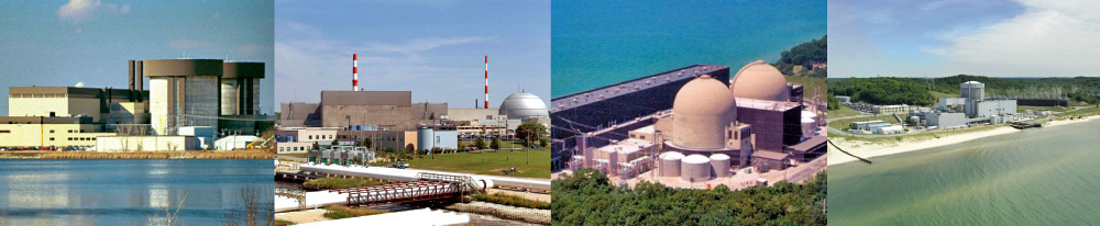 Four different nuclear power plants