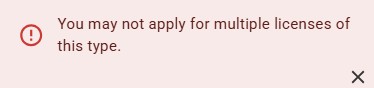 Multiple Licenses