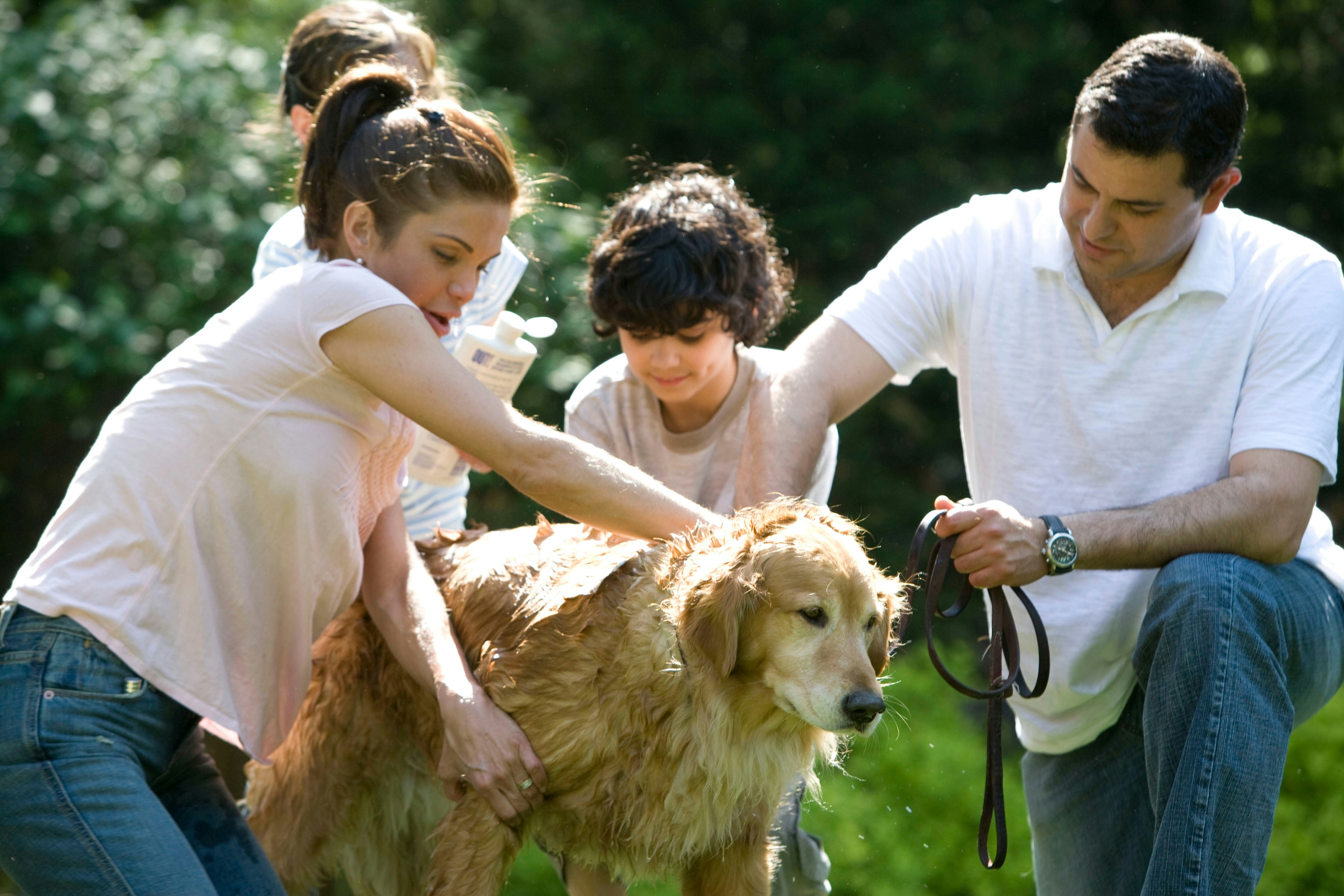 Family with Dog