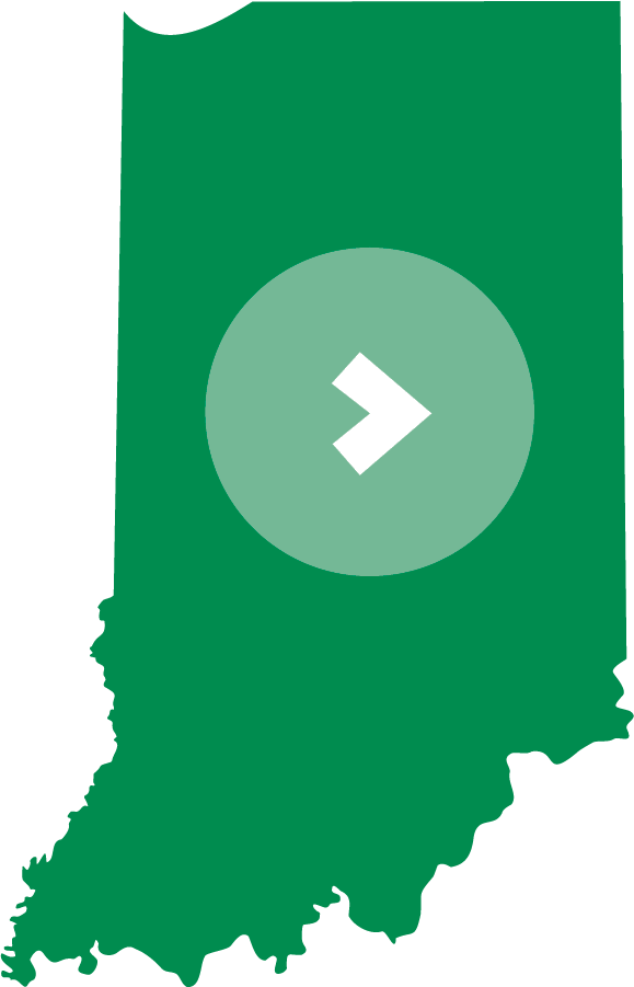 State Silhouette with arrow pointing to the right in the middle.