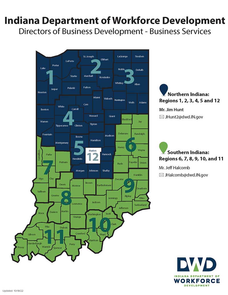 Business Services Contact Map