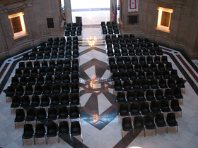 Statehouse Rotunda Set-Up