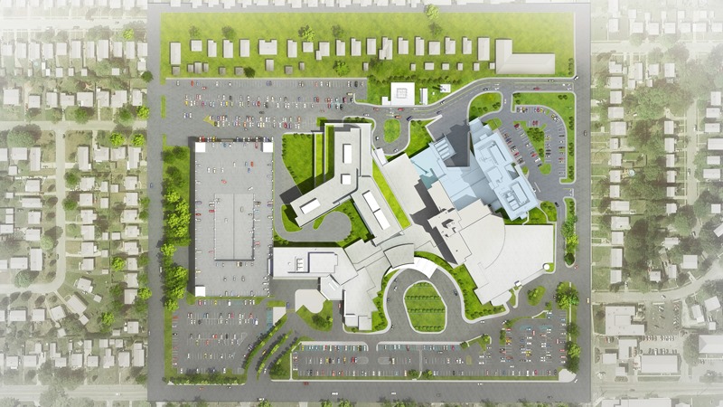 Artist rendering overhead