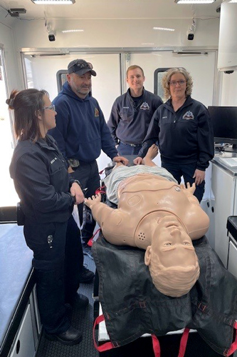 Mobile Sim Lab Trailer with Group and Manikin