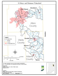 St. Marys River and Maumee River Watershed