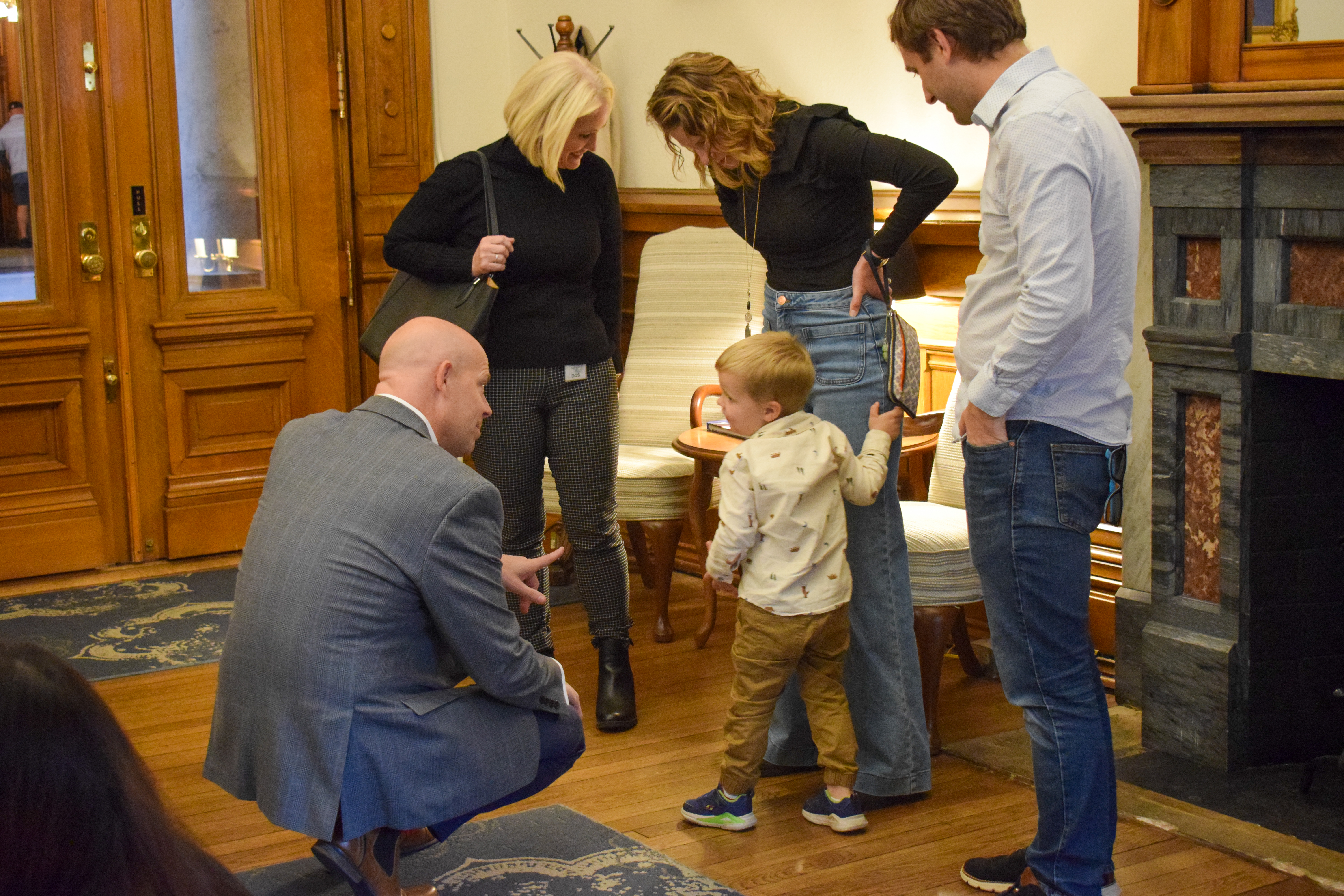 Meet and greet before proclamation signing.