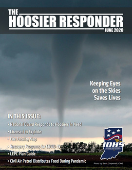 Magazine cover with tornado on it