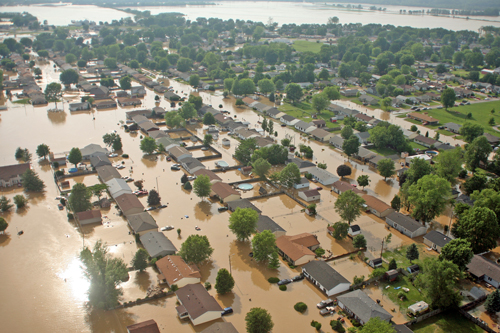 Indiana homes flooded during June 2008