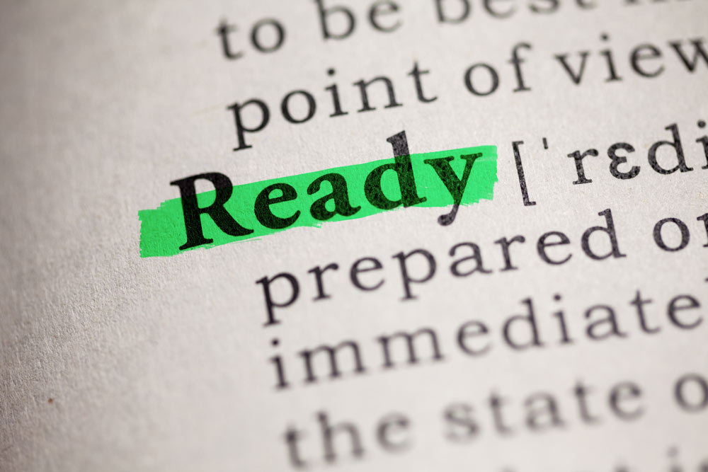 Ready definition in the dictionary