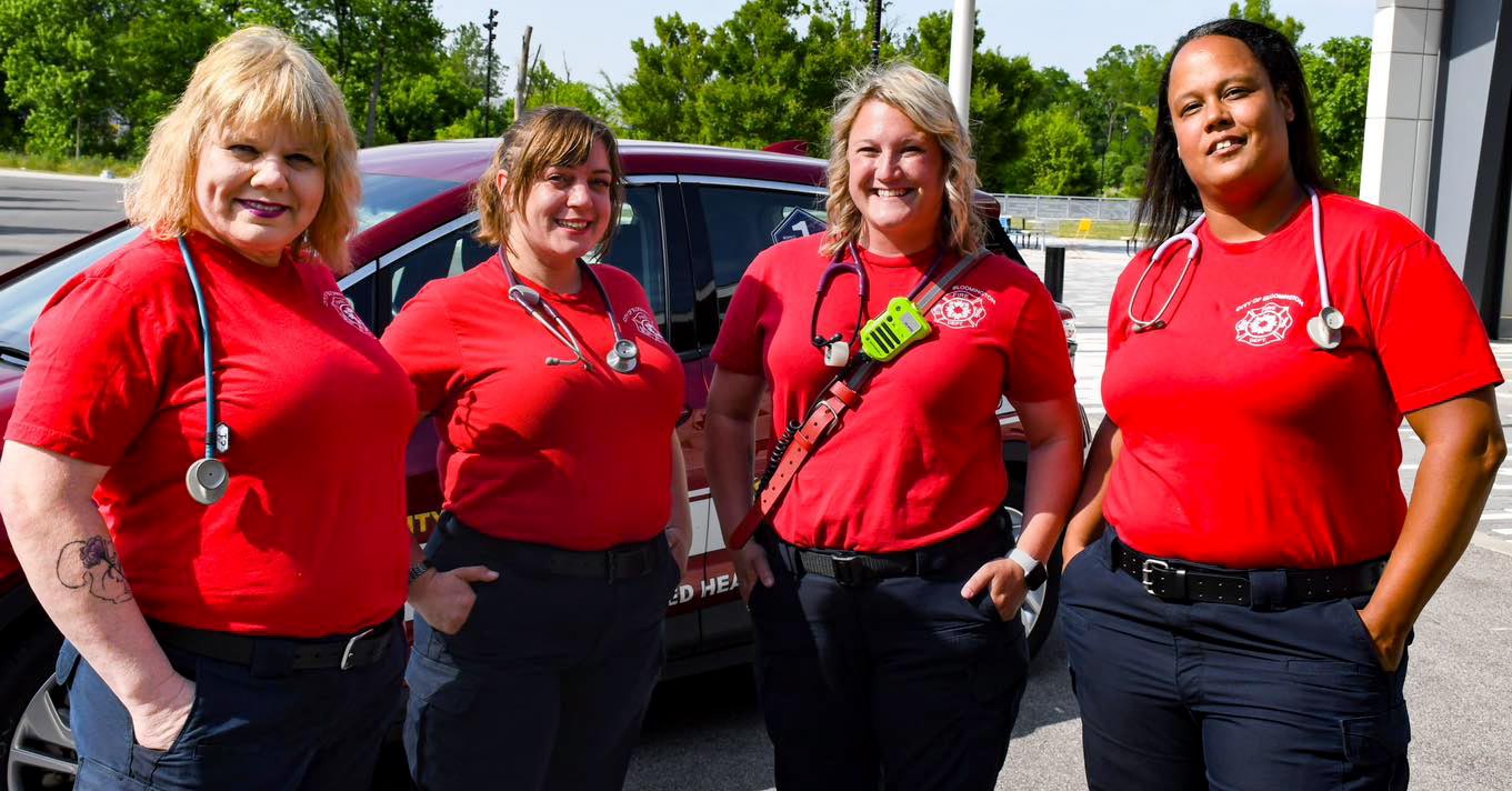Members of Bloomington Fire Department MIH program