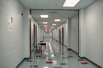 Community safe room hallway corridor