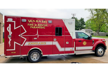 Wabash Fire Department ambulance