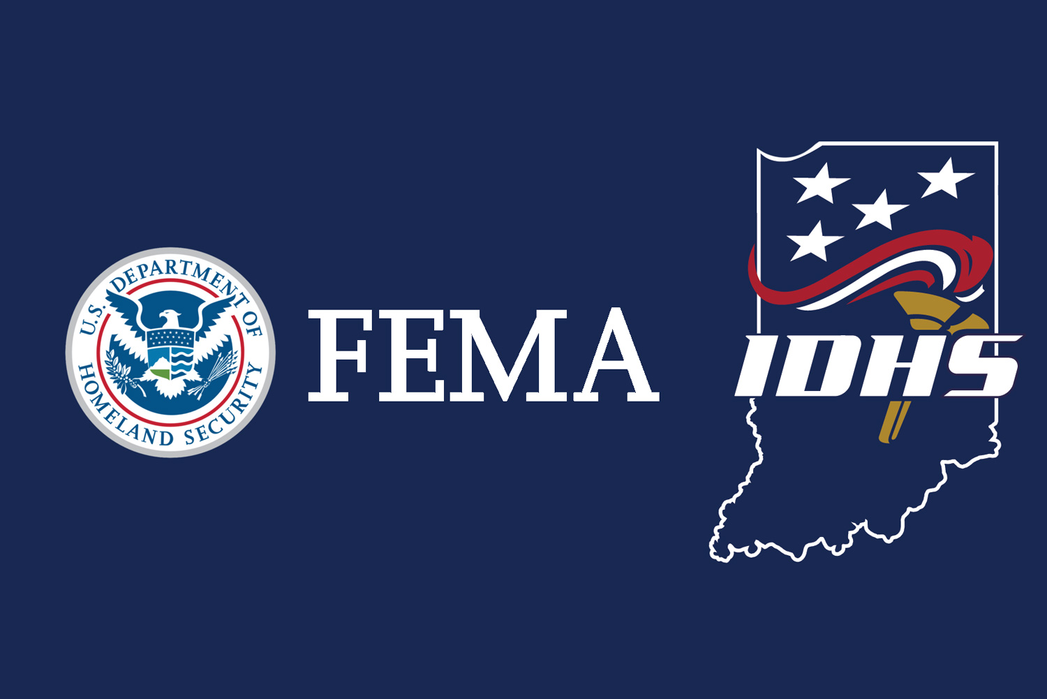 FEMA and IDHS logos