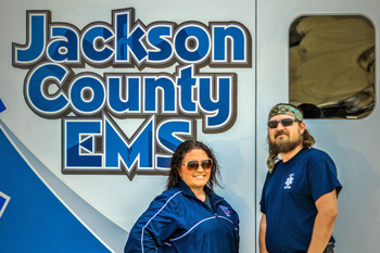 Jackson County EMS ambulance