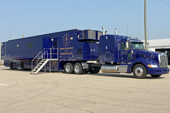 Mobile Command Center outside